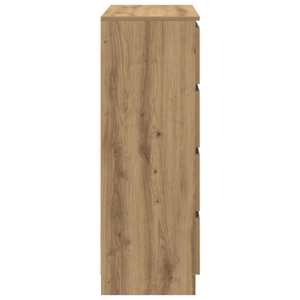 Příborník dub artisan 80x35x99 cm kompozitní dřevo - obrázek 7