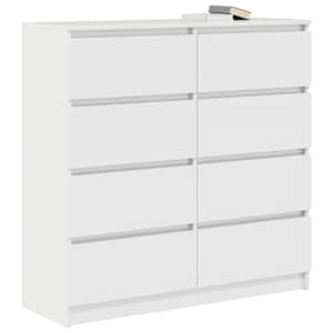 Příborník bílý 100x35x99 cm kompozitní dřevo - obrázek 4