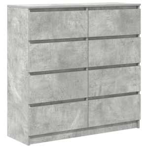 Příborník betonově šedý 100x35x99 cm kompozitní dřevo - obrázek 2