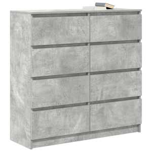 Příborník betonově šedý 100x35x99 cm kompozitní dřevo - obrázek 4