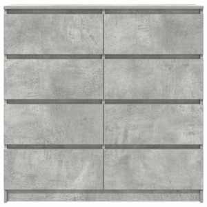 Příborník betonově šedý 100x35x99 cm kompozitní dřevo - obrázek 6