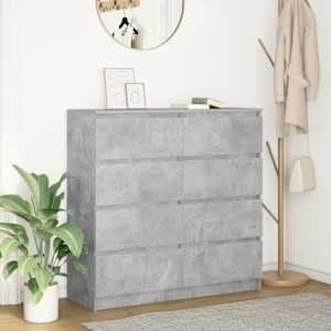 Příborník betonově šedý 100x35x99 cm kompozitní dřevo - obrázek 1