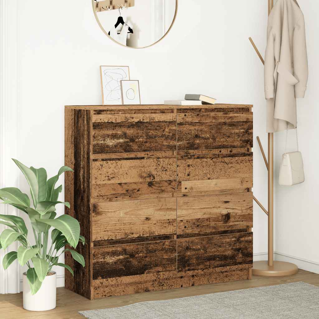 vidaXL Sideboard Altholz-Optik 100x35x99 cm Holzwerkstoff