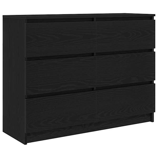 vidaXL puhvetkapp, must tamm, 100x35x76 cm, tehispuit