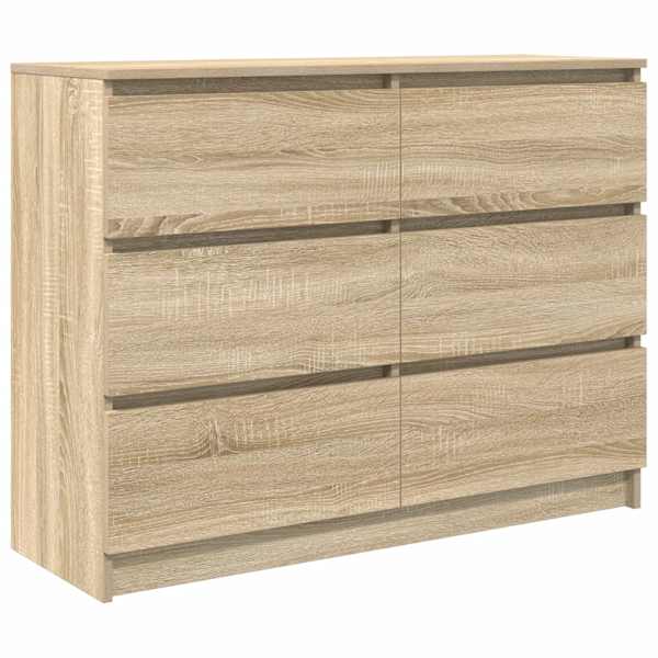 vidaXL puhvetkapp Sonoma tamm 100x35x76 cm Engineered Wood
