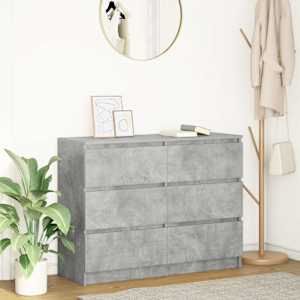Příborník betonově šedý 100x35x76 cm Dřevěné konstrukce - obrázek 1