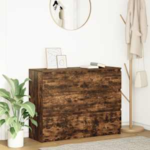 Komoda dimljeni hrast 100x35x76 cm inženirski les