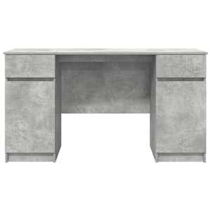 Stůl s policí Betonová šedá 140 x 49 x 76 cm Kompozitní dřevo - obrázek 7