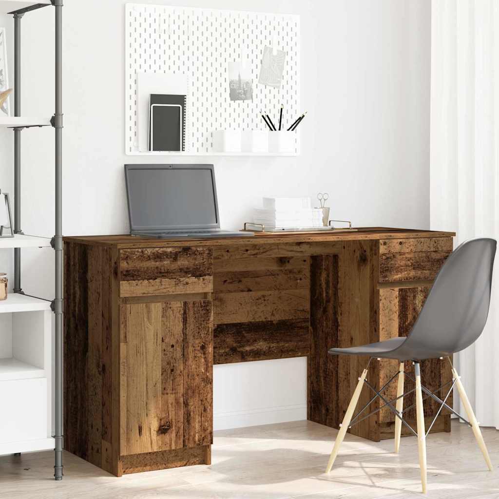 Bureau en bois ancien 140x49x76 cm en bois d'ingénierie
