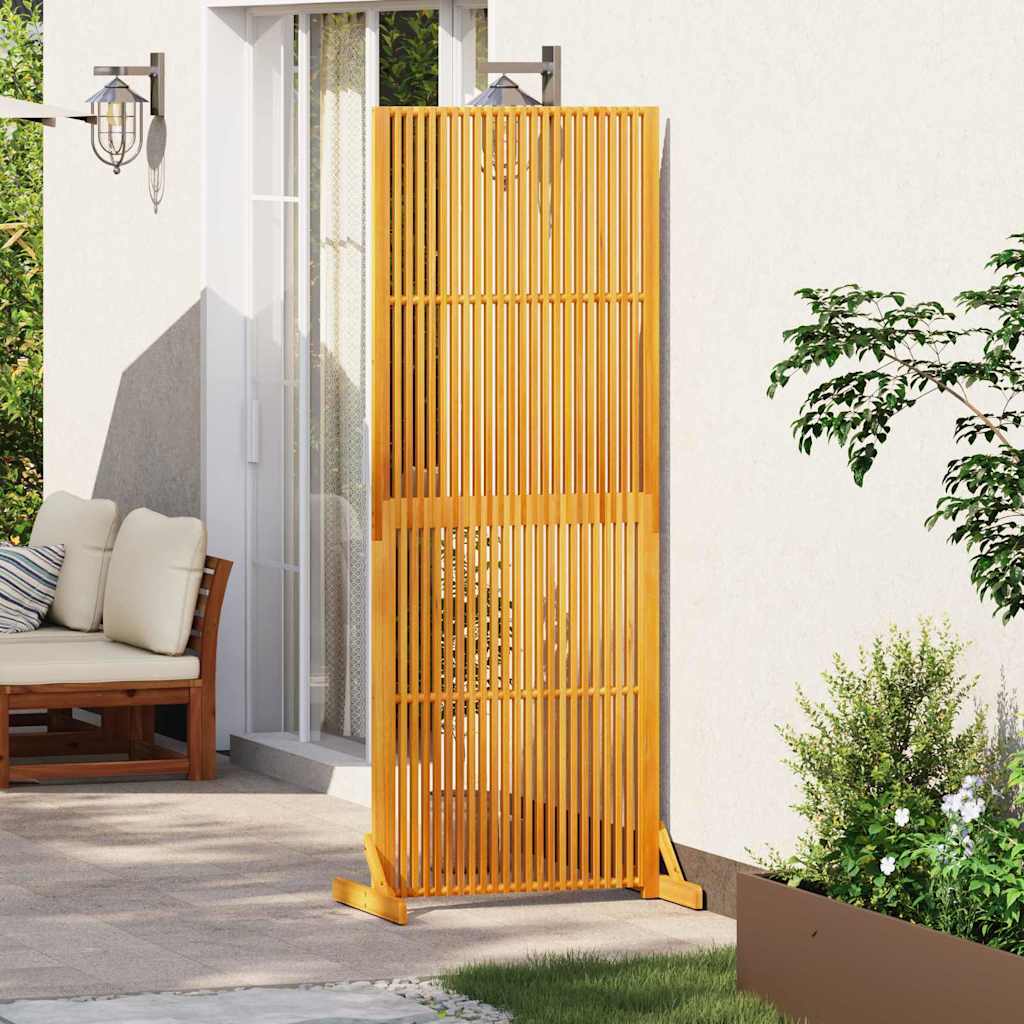 Privatlivsskærm Brun 79.5 x 50 x 200 cm Massivt akacietræ