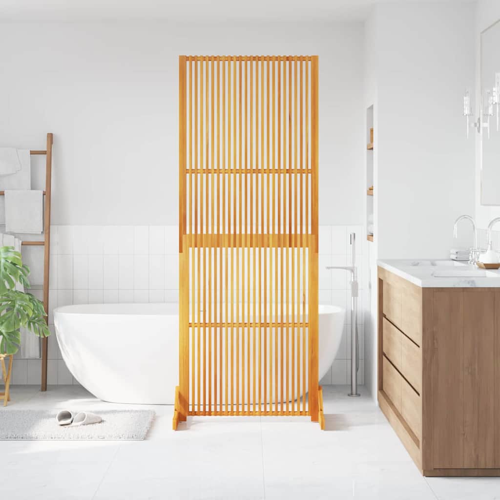 vidaXL Privacyscherm Bruin 79.5 x 50 x 200 cm Massief acaciahout