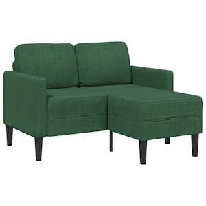 vidaXL 2-kohaline diivan diivaniga L-kujuline tumedaroheline 125 cm