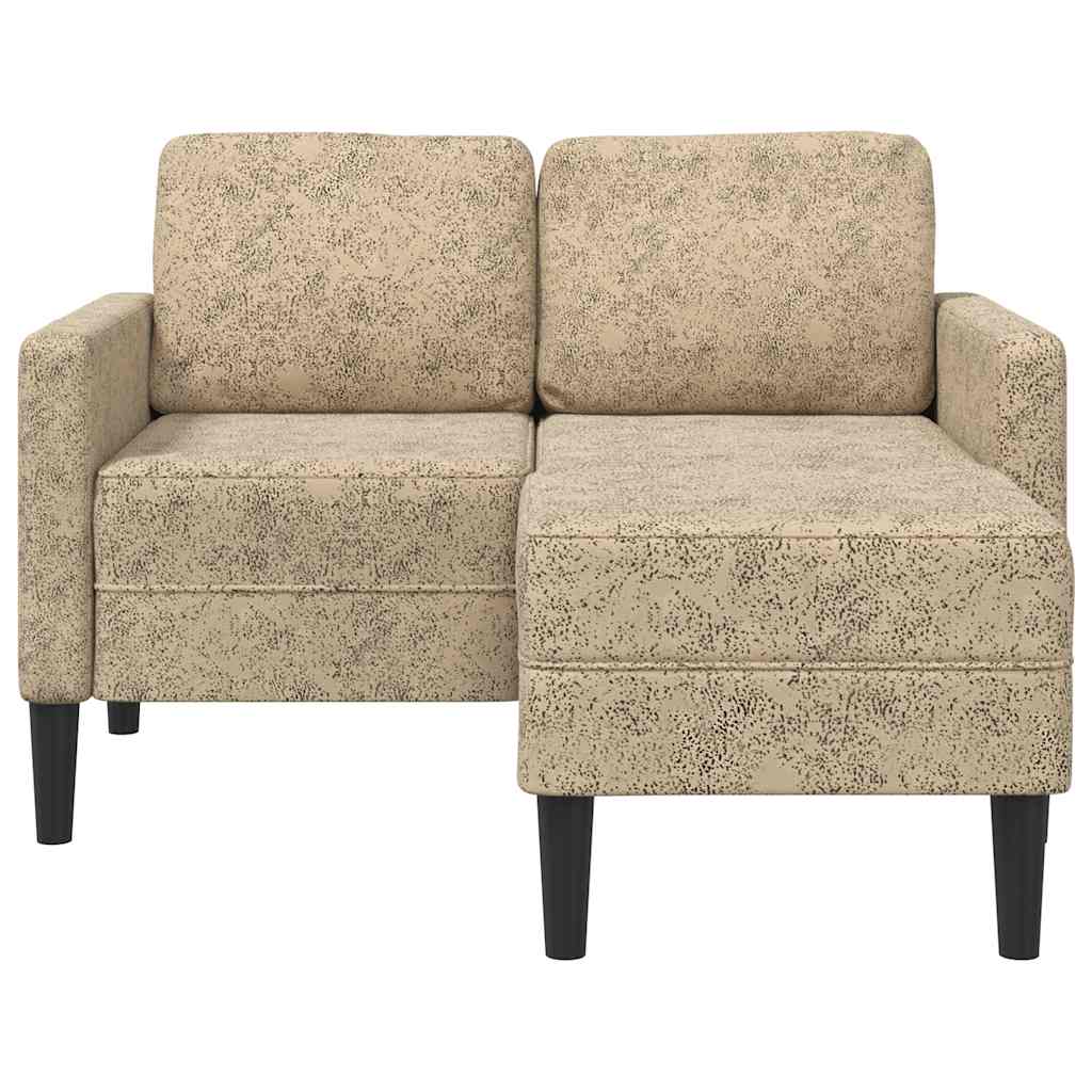 Thumbnail - vidaXL 2-Sitzer-Sofa mit Chaiselongue L-Form Hellgrau 125cm Kunstleder