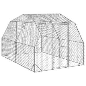 vidaXL kanade aedik 2,5 x 4 x 2,25 m, tsingitud terasest