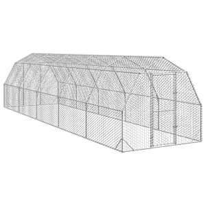 Výběh pro slepice 2,5x10x2,25 m pozinkovaná ocel - obrázek 1