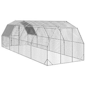 Výběh pro slepice se střechou 2,5x8x2,25 m pozinkovaná ocel - obrázek 5