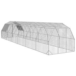 Výběh pro slepice se střechou 2,5x12x2,25 m pozinkovaná ocel - obrázek 5