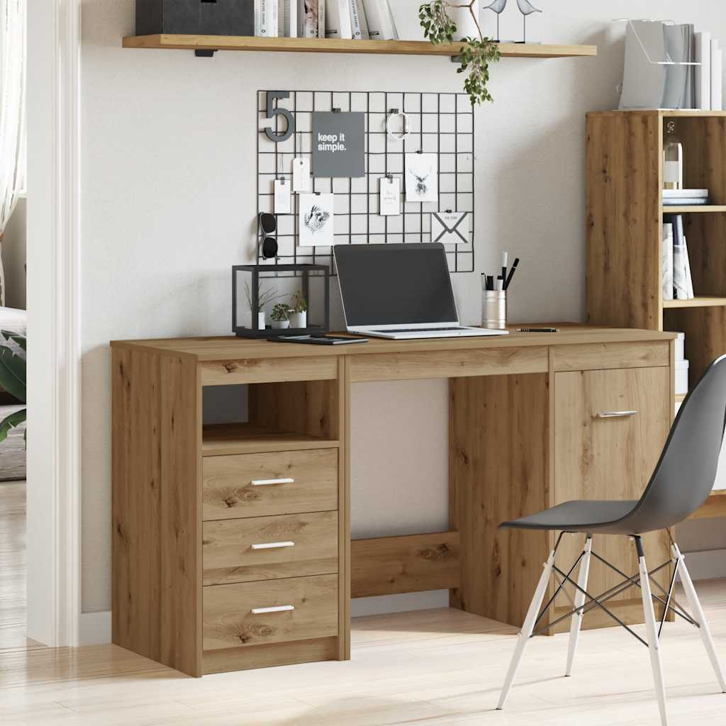Thumbnail - vidaXL Schreibtisch mit Schrank Artisan Oak Engineered Wood