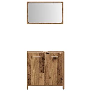 3dílná koupelnová sestava old wood kompozitní dřevo - obrázek 7
