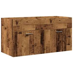 Koupelnová skříňka se zápustným umyvadlem old wood - obrázek 6