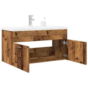 Koupelnová skříňka se zápustným umyvadlem old wood - obrázek 1