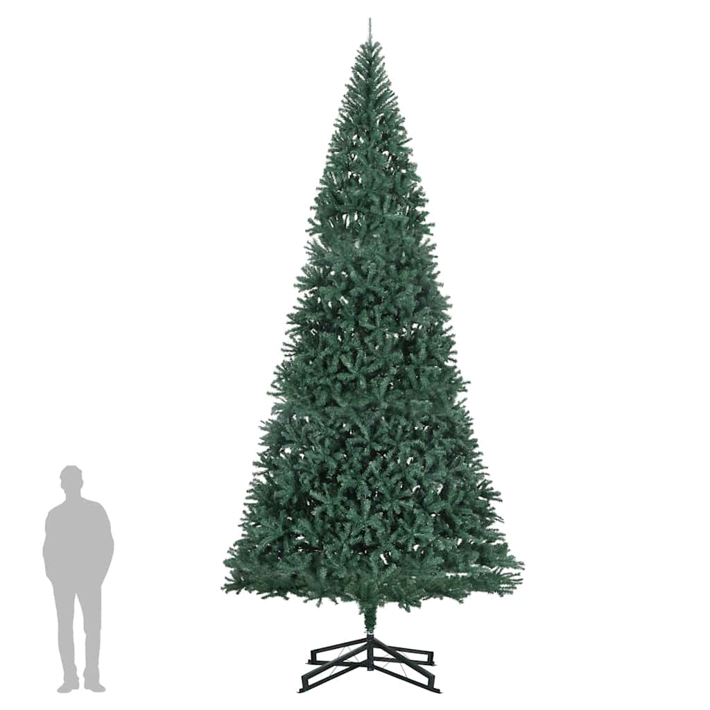 vidaXL Kunstkerstboom met standaard 500 cm PVC groen afbeelding