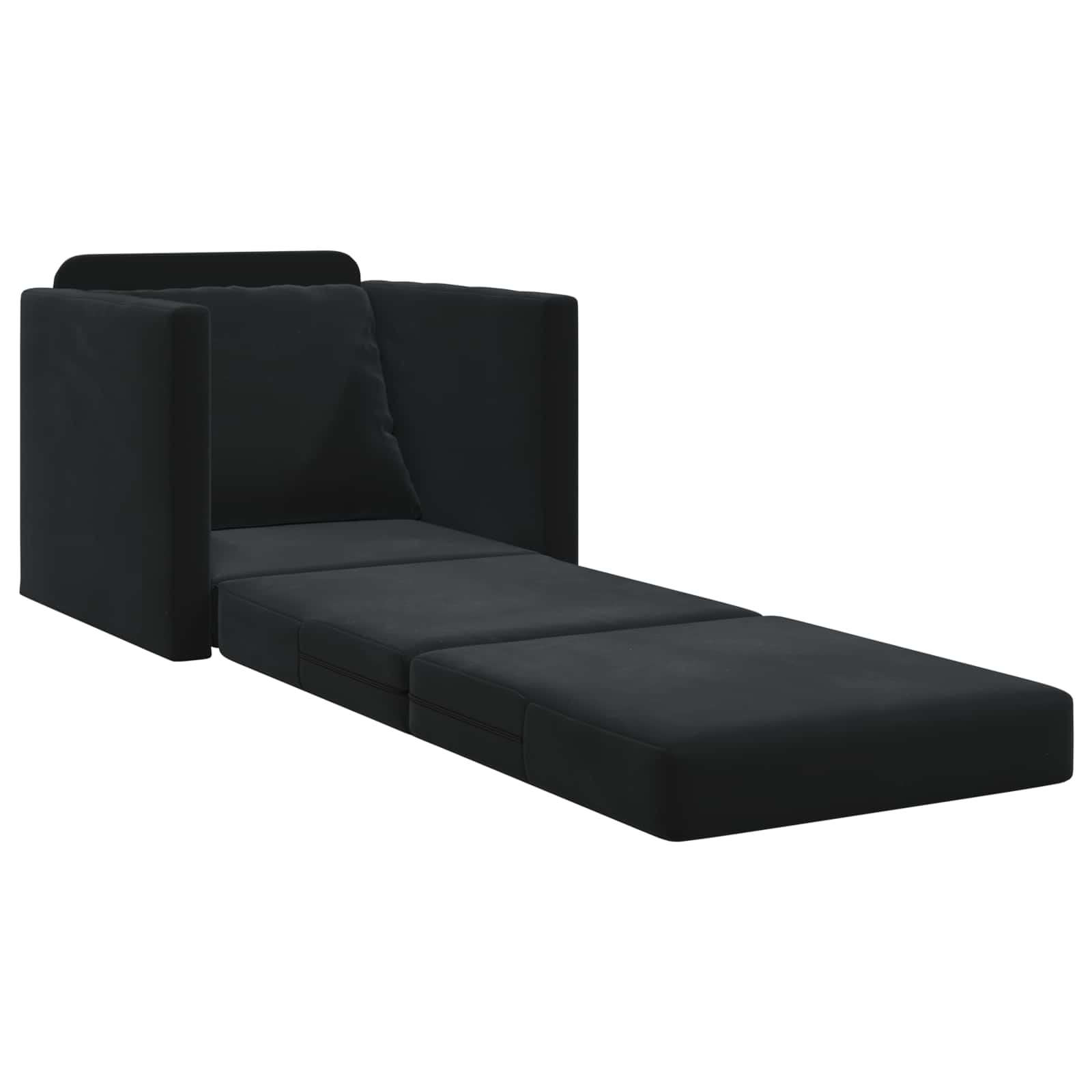 Thumbnail - vidaXL Schlafsofa Schwarz 74 x 77 x 81 cm Samt