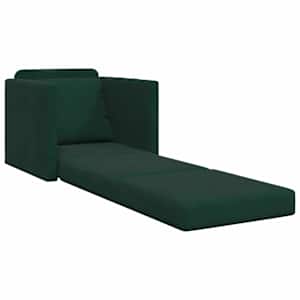 Pohovka na spaní 60cm Tmavě zelená samet - obrázek 4