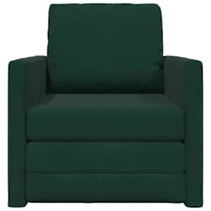 Pohovka na spaní 60cm Tmavě zelená samet - obrázek 5
