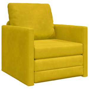 vidaXL Diivanvoodi Tume Kollane 74 x 77 x 81 cm Samet