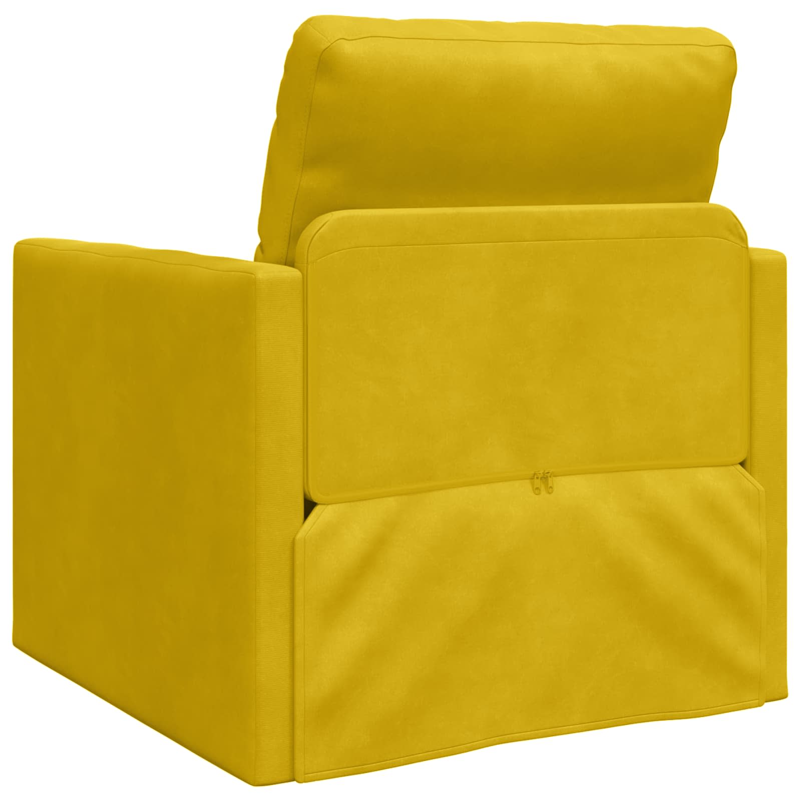 Diivanvoodi Tume Kollane 74 x 77 x 81 cm Samet 7 Kõik vajalik sinu aeda ja koju! Diivanvoodi Tume Kollane 74 x 77 x 81 cm Samet - Image 7