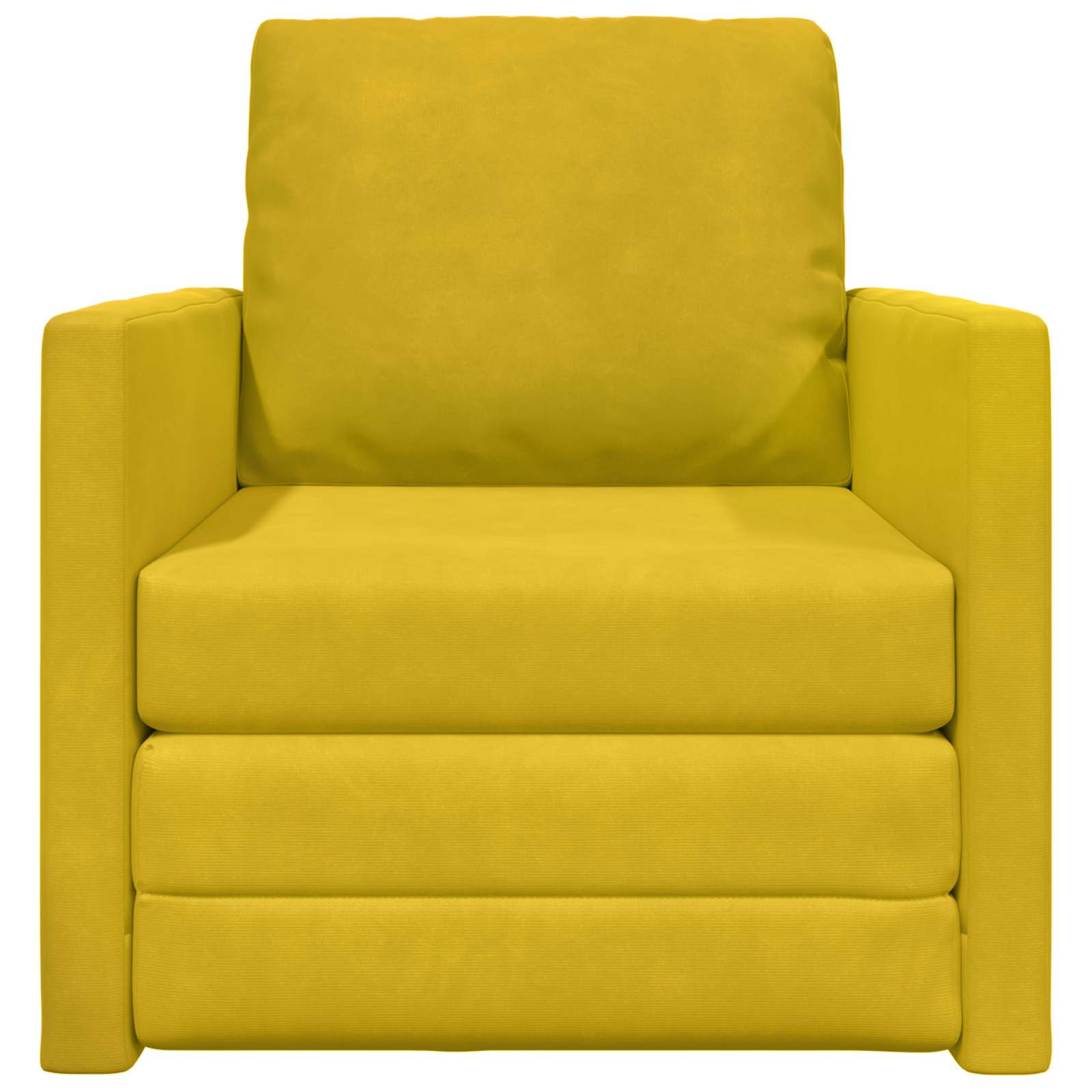 Diivanvoodi Tume Kollane 74 x 77 x 81 cm Samet 5 Kõik vajalik sinu aeda ja koju! Diivanvoodi Tume Kollane 74 x 77 x 81 cm Samet - Image 5