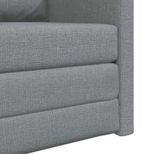Pohovka na spaní 60cm Světle šedá textil - obrázek 8