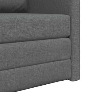 Pohovka na spaní 60cm Tmavě šedá textil - obrázek 8
