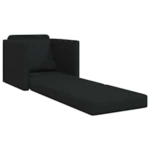 Pohovka na spaní 60cm Černá textil - obrázek 3