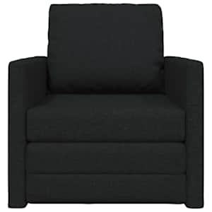 Pohovka na spaní 60cm Černá textil - obrázek 4