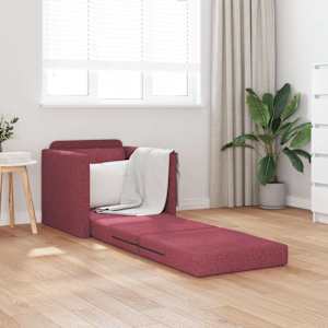 Pohovka na spaní 60cm Víno Červené textil - obrázek 3