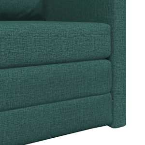 Pohovka na spaní 60cm Tmavě zelená textil - obrázek 9