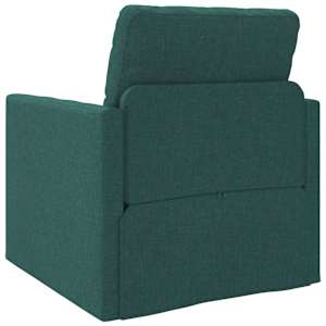 Pohovka na spaní 60cm Tmavě zelená textil - obrázek 7