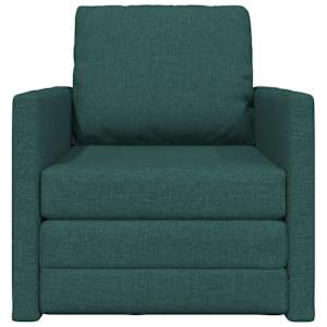 Pohovka na spaní 60cm Tmavě zelená textil - obrázek 5