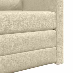 Pohovka na spaní 60cm Krémová textil - obrázek 9