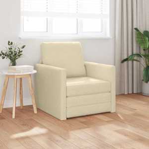 Pohovka na spaní 60cm Krémová textil - obrázek 1