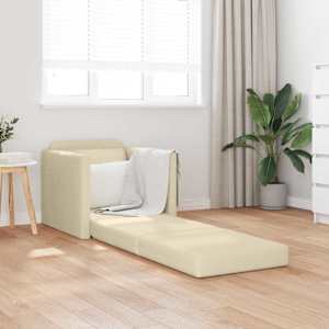 Pohovka na spaní 60cm Krémová textil - obrázek 3