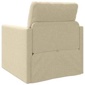 Pohovka na spaní 60cm Krémová textil - obrázek 7