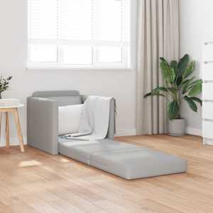 Pohovka na spaní 60cm Oblačno šedá textil - obrázek 3