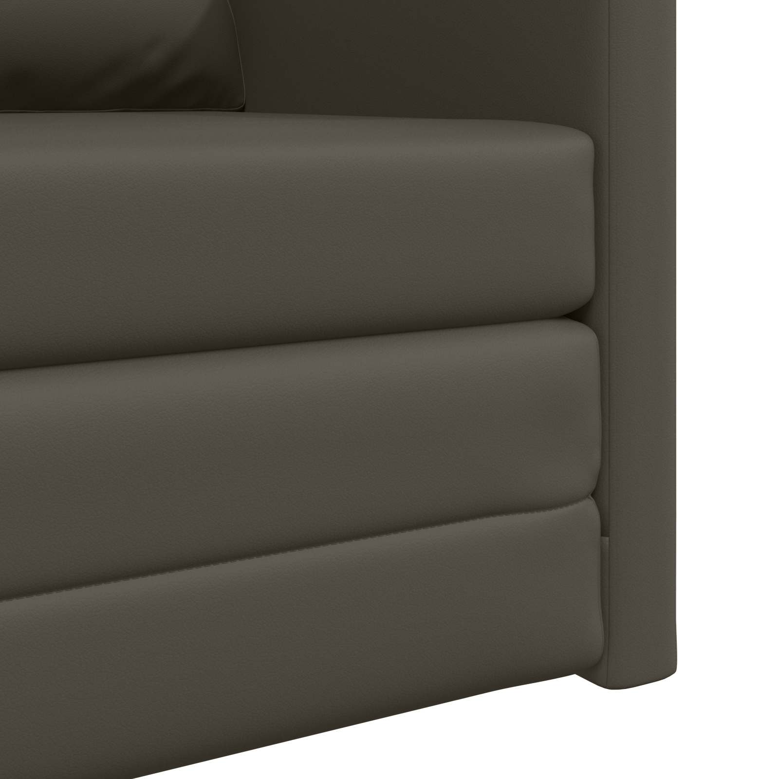 Pohovka na spaní 60cm Šedá Umělá kůže - obrázek 9