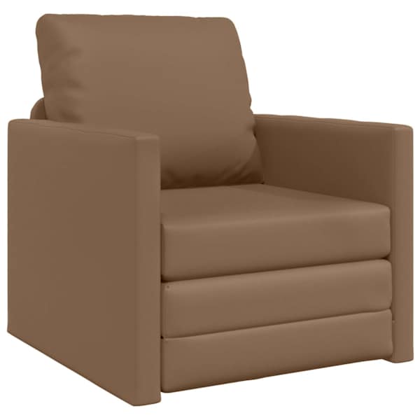 vidaXL Diivanvoodi Cappuccino 74 x 77 x 81 cm Kunstnahk
