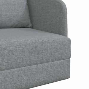 Pohovka na spaní 60cm Světle šedá textil - obrázek 6