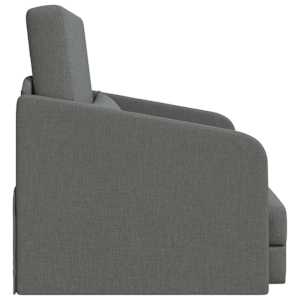Pohovka na spaní 60cm Tmavě šedá textil - obrázek 4
