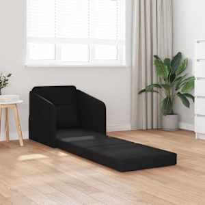 Pohovka na spaní 60cm Černá textil - obrázek 1